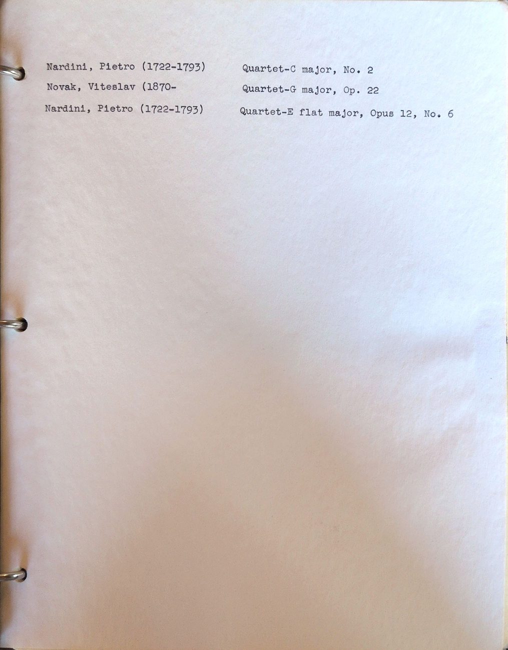 Repertoire entry for the B-la-f quartet by Rimsky-Korsakov, Liadov, Borodine, and Glazounov