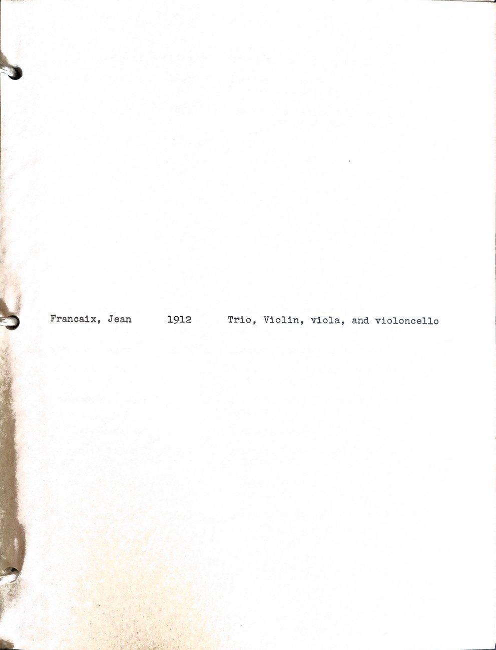Repertoire page including Samuel Barber's Dover Beach and Bela Bartok's Quartet No. 3